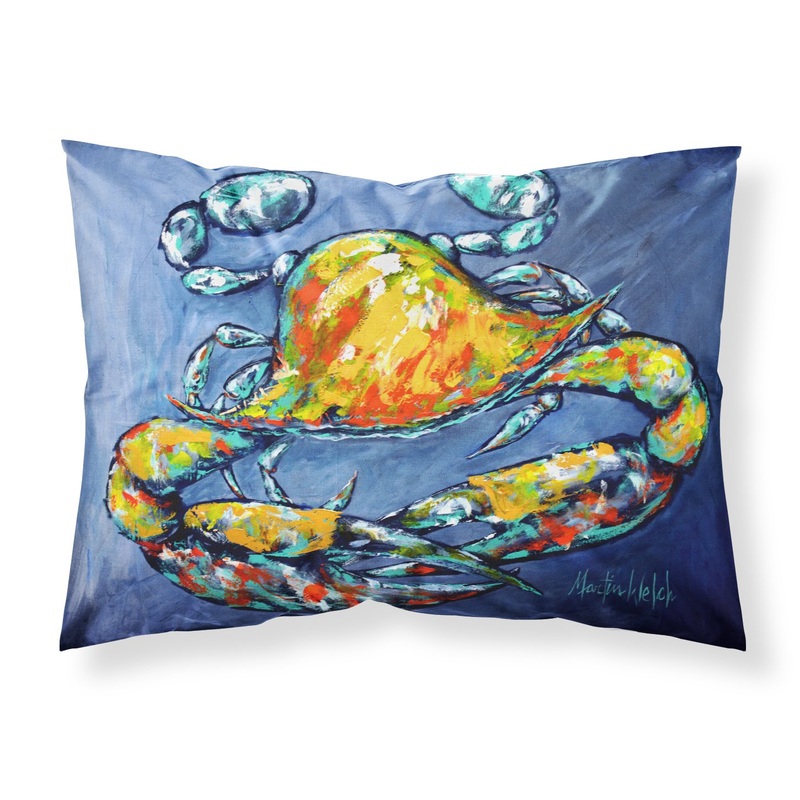 Blue Gray Kinda Day Crab  Standard Pillowcase  Artistic Decorative Front, White Back MW1269PILLOWCASE