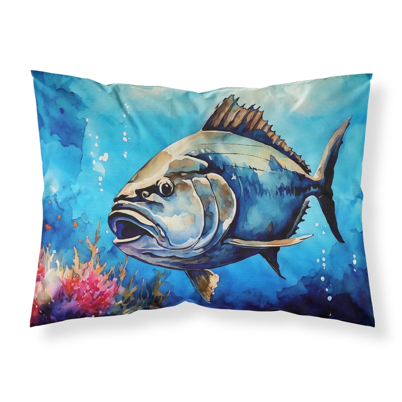 Bluefin Tuna Standard Pillowcase  Artistic Decorative Front, White Back