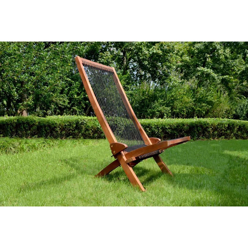 folding roping wood chair
